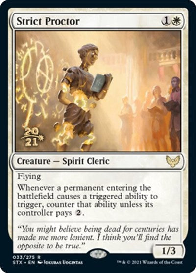 Strict Proctor [Strixhaven: School of Mages Prerelease Promos] | Enigma On Main