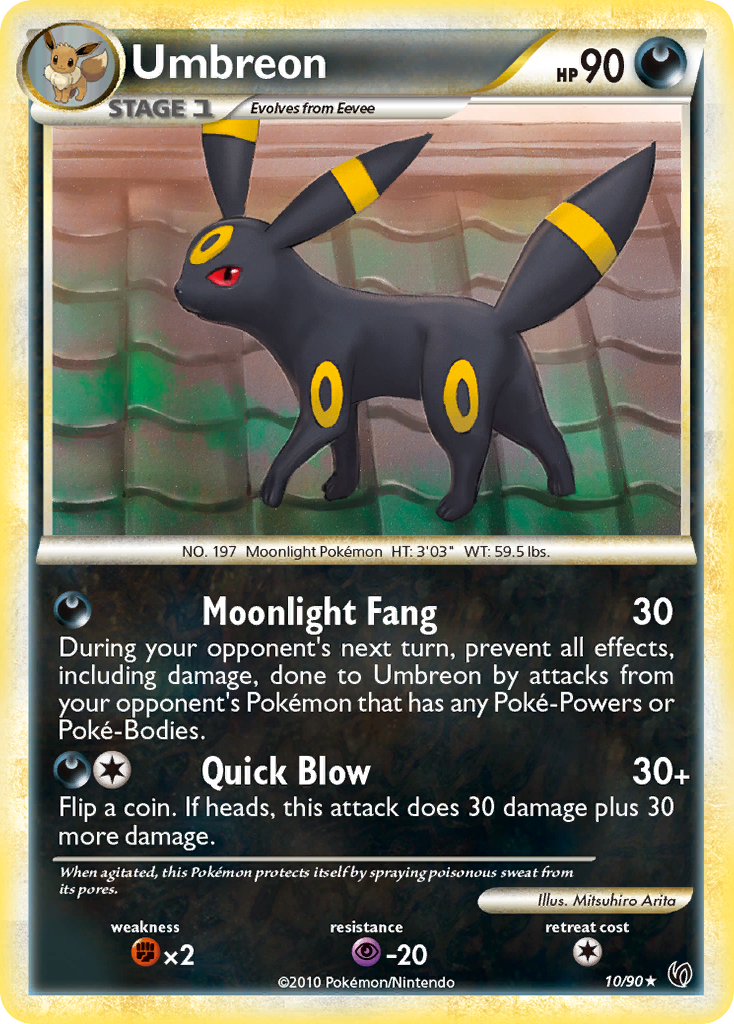 Umbreon (10/90) [HeartGold & SoulSilver: Undaunted] | Enigma On Main