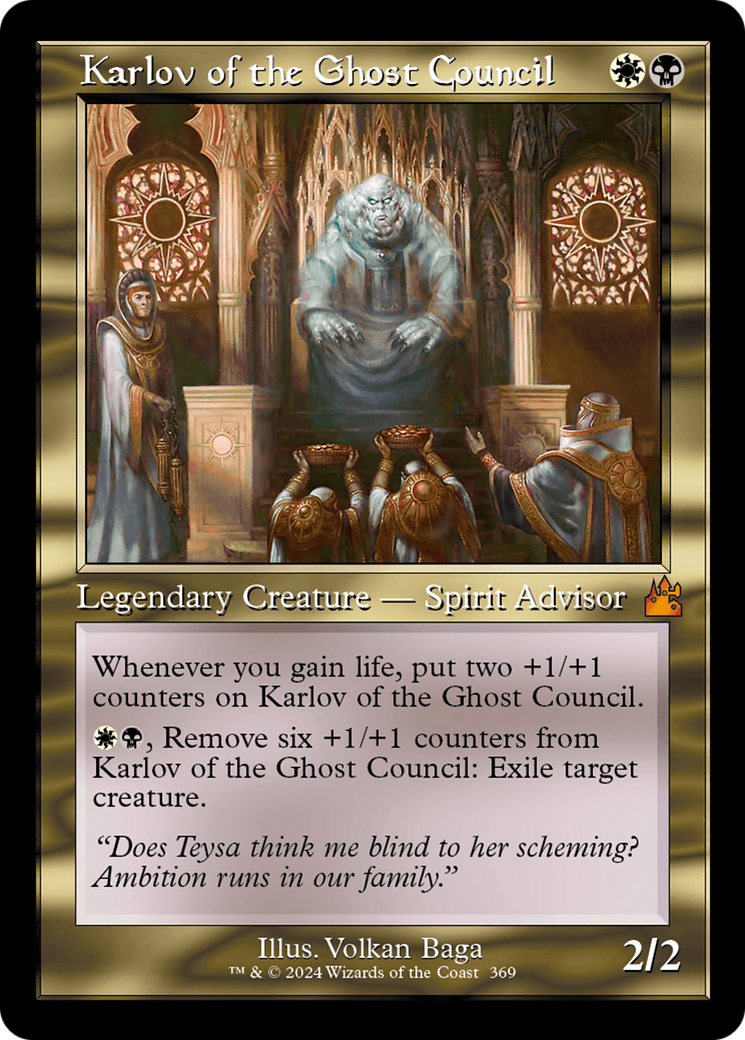 Karlov of the Ghost Council (Retro Frame) [Ravnica Remastered] | Enigma On Main