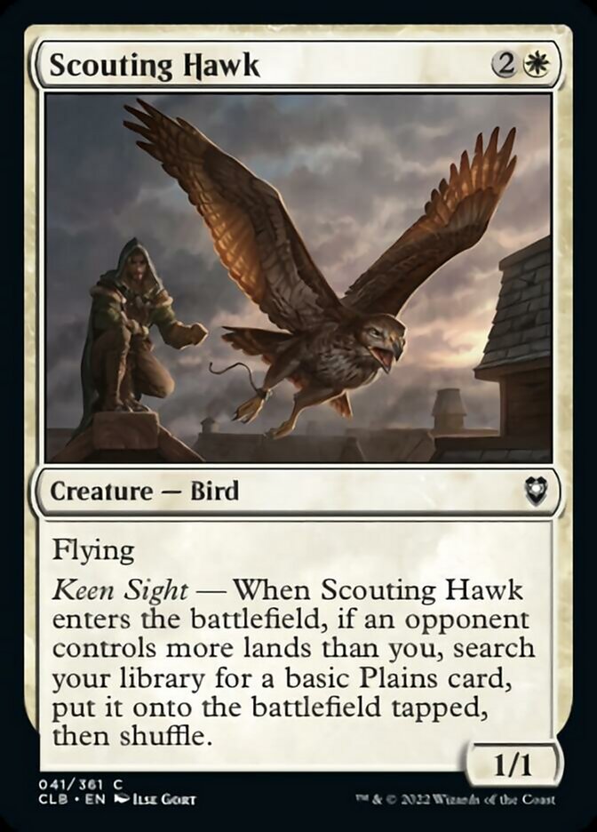 Scouting Hawk [Commander Legends: Battle for Baldur's Gate] | Enigma On Main