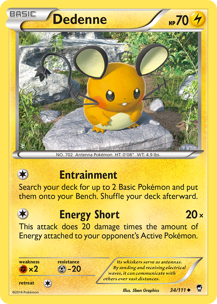 Dedenne (34/111) [XY: Furious Fists] | Enigma On Main