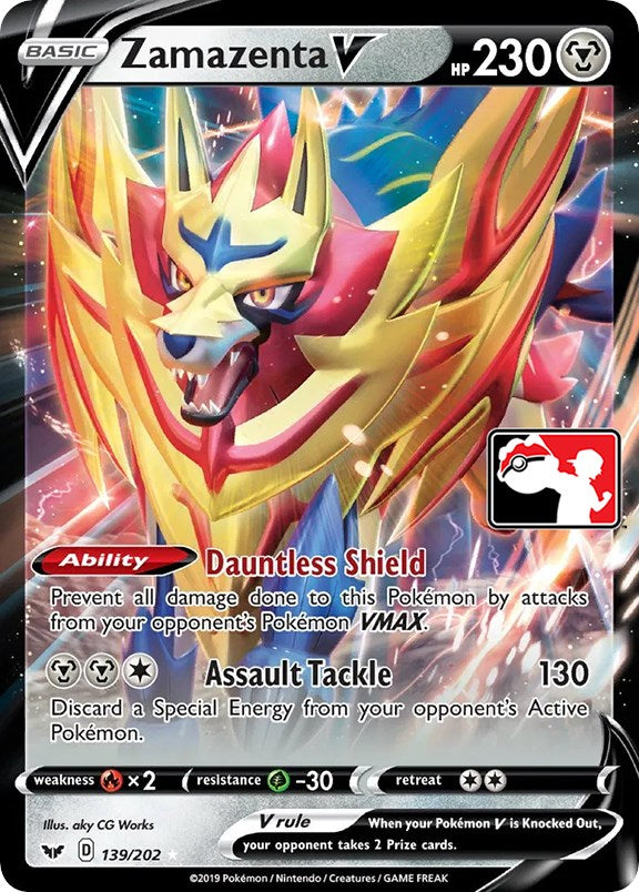 Zamazenta V (139/202) [Prize Pack Series One] | Enigma On Main