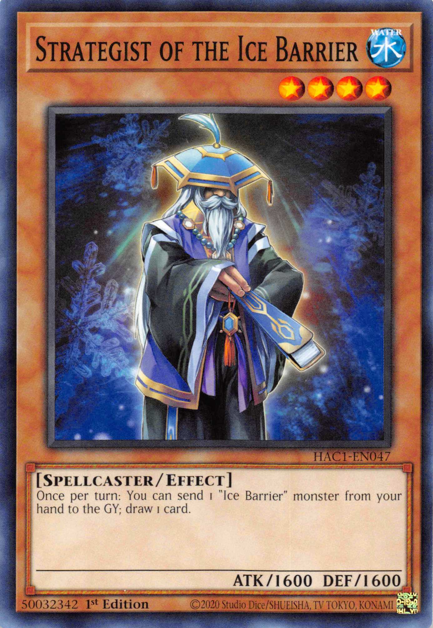 Strategist of the Ice Barrier (Duel Terminal) [HAC1-EN047] Parallel Rare | Enigma On Main