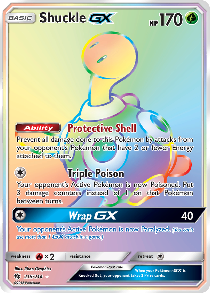 Shuckle GX (215/214) [Sun & Moon: Lost Thunder] | Enigma On Main