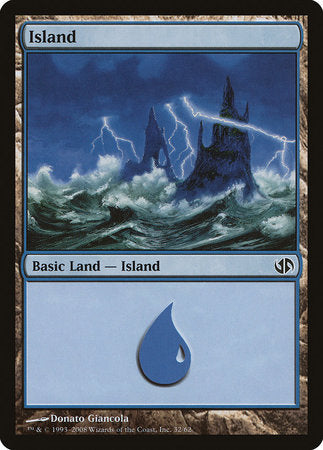 Island (32) [Duel Decks: Jace vs. Chandra] | Enigma On Main