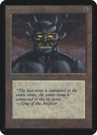 Obsianus Golem [Limited Edition Alpha] | Enigma On Main