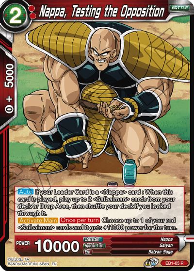 Nappa, Testing the Opposition (EB1-05) [Battle Evolution Booster] | Enigma On Main