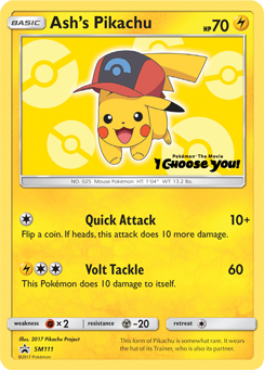 Ash's Pikachu (SM111) [Sun & Moon: Black Star Promos] | Enigma On Main