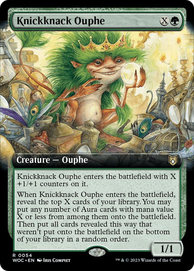 Knickknack Ouphe (Extended Art) [Wilds of Eldraine Commander] | Enigma On Main