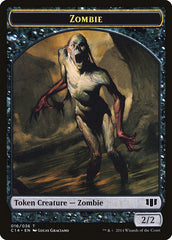 Ob Nixilis of the Black Oath Emblem // Zombie (016/036) Double-sided Token [Commander 2014 Tokens] | Enigma On Main