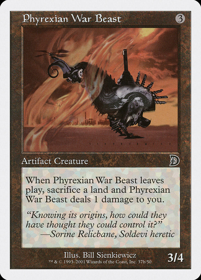 Phyrexian War Beast (Signature on Right) [Deckmasters] | Enigma On Main