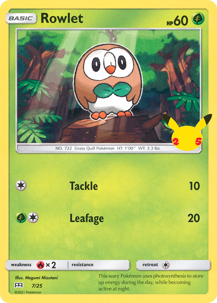 Rowlet (7/25) [McDonald's 25th Anniversary] | Enigma On Main