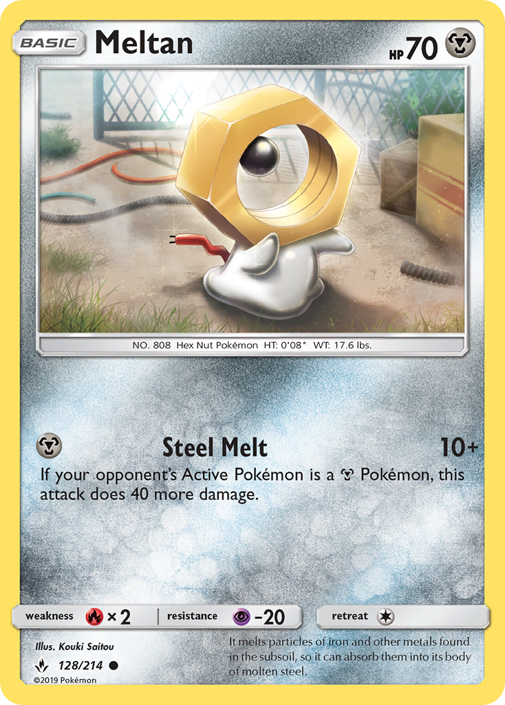 Meltan (128/214) [Sun & Moon: Unbroken Bonds] | Enigma On Main