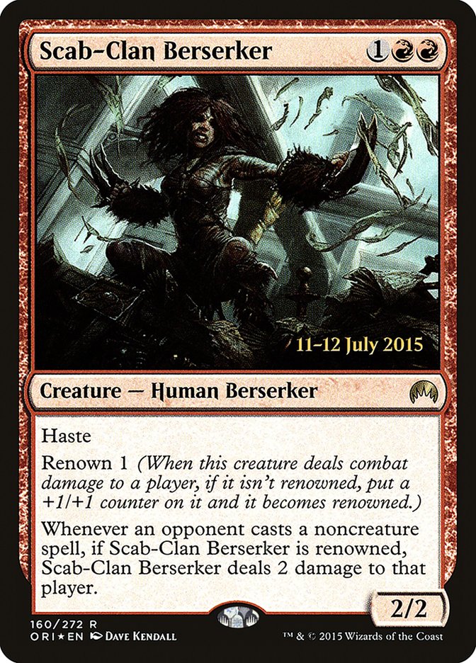 Scab-Clan Berserker [Magic Origins Prerelease Promos] | Enigma On Main