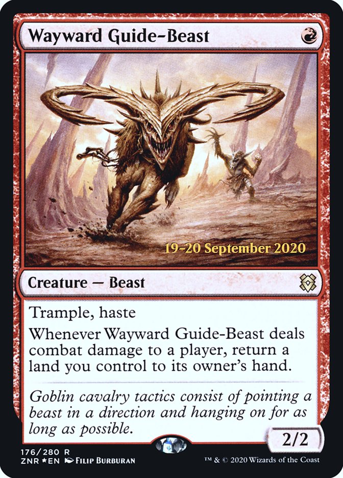 Wayward Guide-Beast  [Zendikar Rising Prerelease Promos] | Enigma On Main