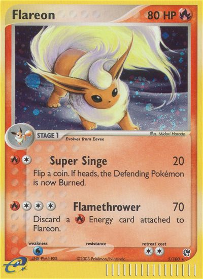 Flareon (5/100) [EX: Sandstorm] | Enigma On Main