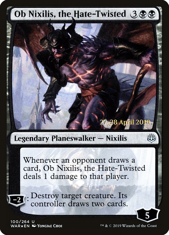 Ob Nixilis, the Hate-Twisted  [War of the Spark Prerelease Promos] | Enigma On Main