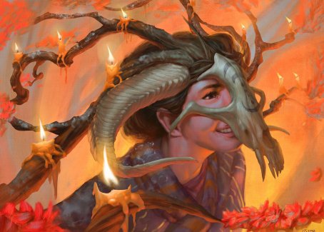 Hedgewitch's Mask Art Card [Innistrad: Midnight Hunt Art Series] | Enigma On Main