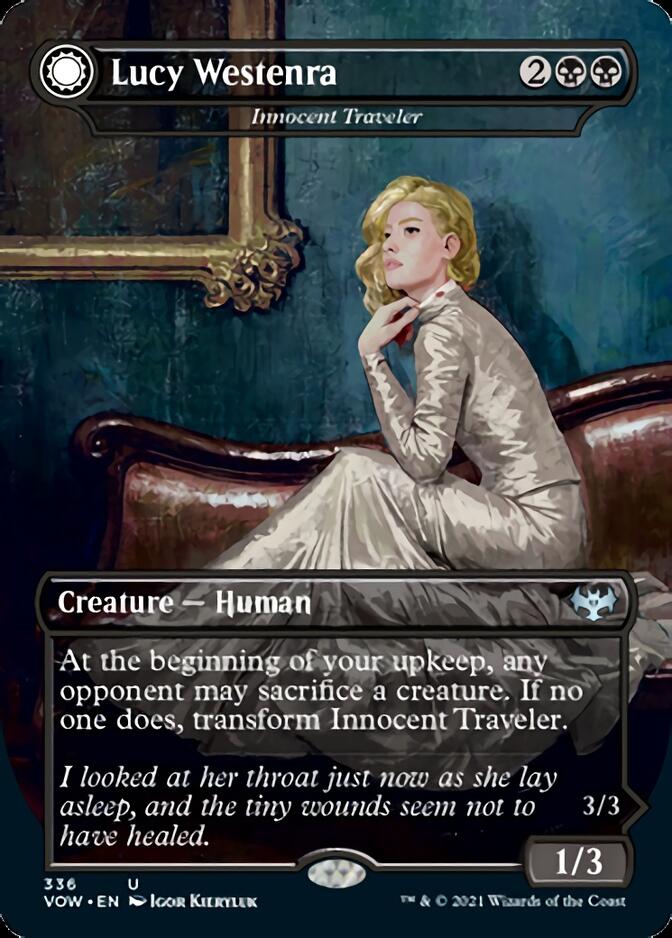 Innocent Traveler // Malicious Invader - Lucy Westenra // Lucy, Arisen Vampire [Innistrad: Crimson Vow] | Enigma On Main