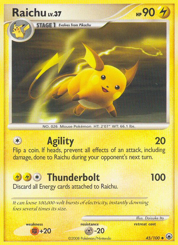 Raichu (45/100) [Diamond & Pearl: Majestic Dawn] | Enigma On Main