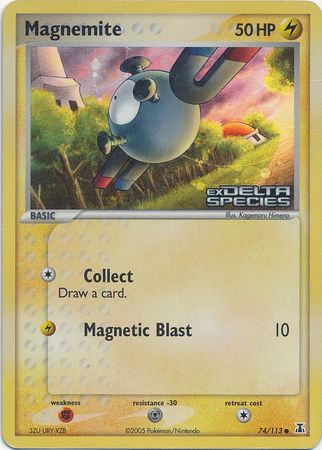 Magnemite (74/113) (Stamped) [EX: Delta Species] | Enigma On Main