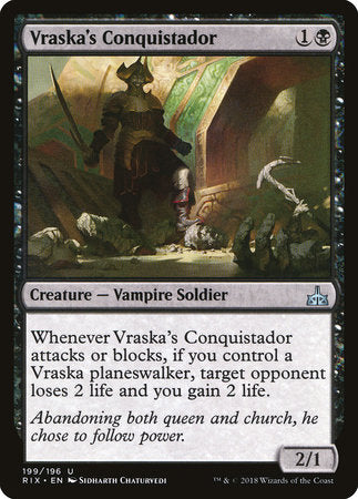 Vraska's Conquistador [Rivals of Ixalan] | Enigma On Main