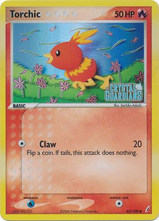 Torchic (65/100) (Stamped) [EX: Crystal Guardians] | Enigma On Main