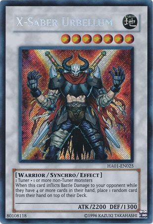 X-Saber Urbellum [HA01-EN025] Secret Rare | Enigma On Main