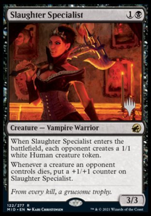 Slaughter Specialist (Promo Pack) [Innistrad: Midnight Hunt Promos] | Enigma On Main