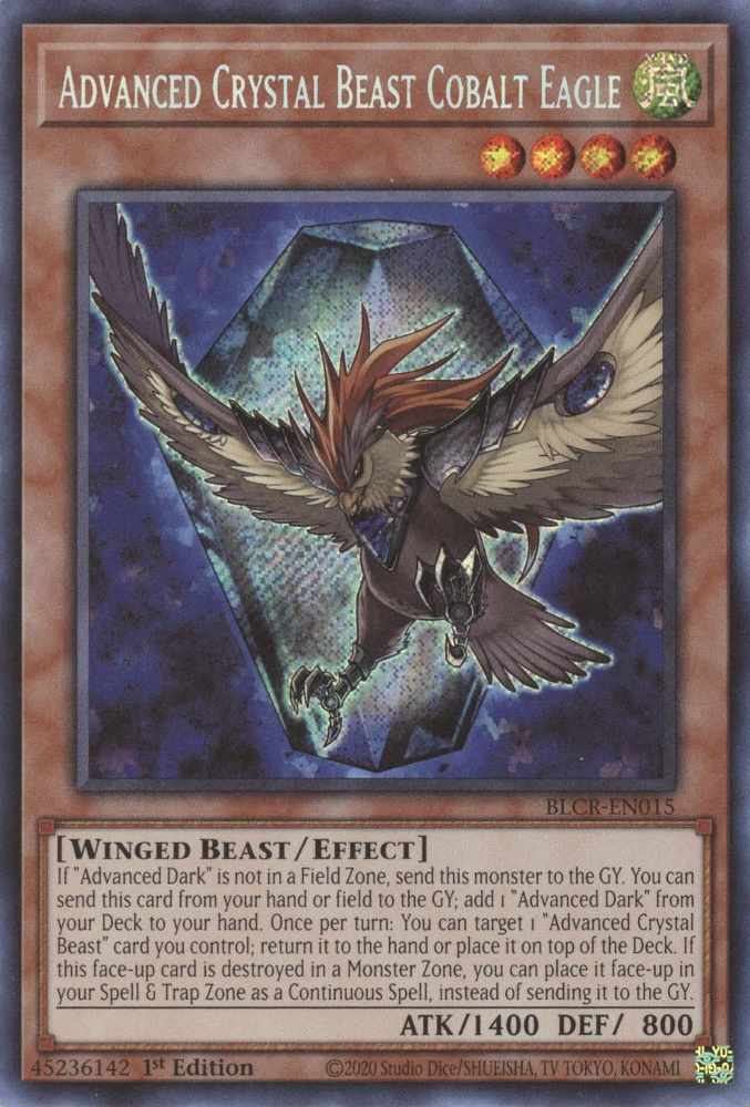 Advanced Crystal Beast Cobalt Eagle [BLCR-EN015] Secret Rare | Enigma On Main