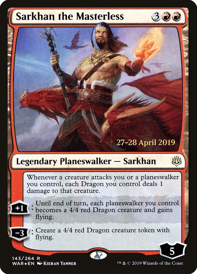 Sarkhan the Masterless  [War of the Spark Prerelease Promos] | Enigma On Main