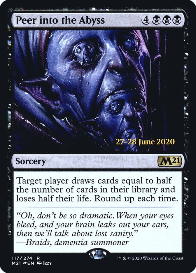 Peer into the Abyss  [Core Set 2021 Prerelease Promos] | Enigma On Main