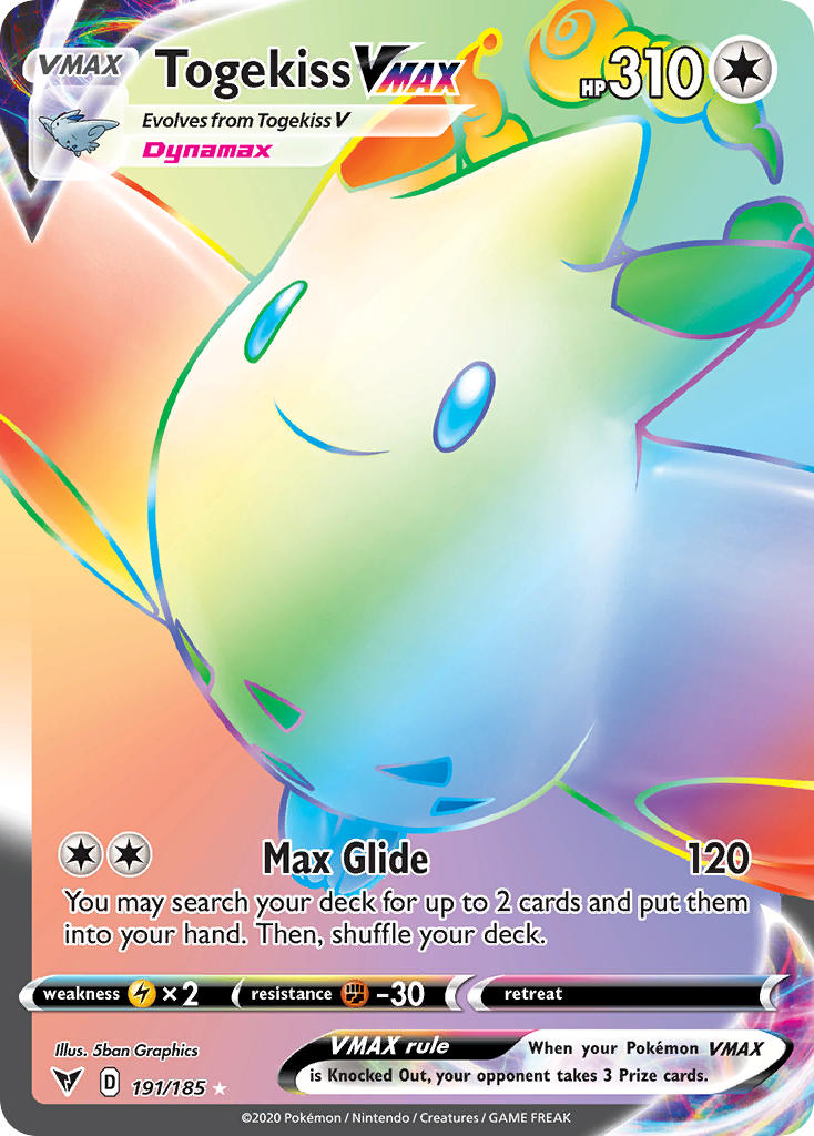 Togekiss VMAX (191/185) [Sword & Shield: Vivid Voltage] | Enigma On Main