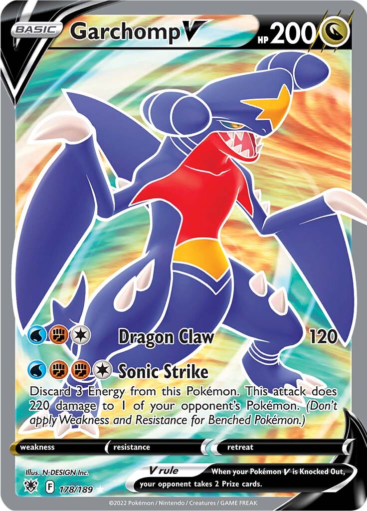 Garchomp V (178/189) [Sword & Shield: Astral Radiance] | Enigma On Main