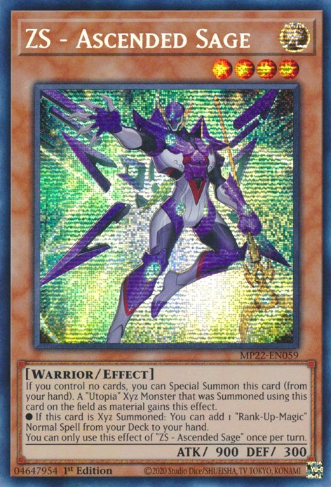 ZS - Ascended Sage [MP22-EN059] Prismatic Secret Rare | Enigma On Main