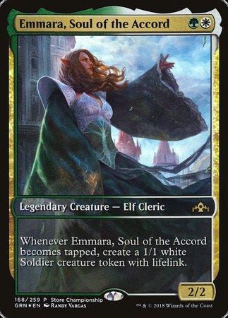 Emmara, Soul of the Accord [Guilds of Ravnica Promos] | Enigma On Main