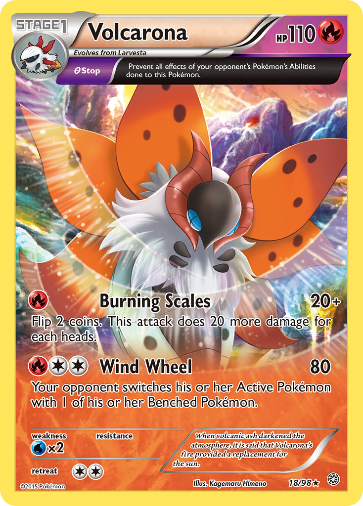 Volcarona (18/98) [XY: Ancient Origins] | Enigma On Main