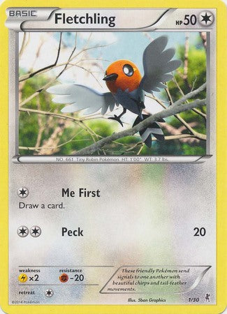 Fletchling (1/30) [XY: Trainer Kit 1 - Bisharp] | Enigma On Main