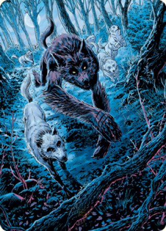 Untamed Pup Art Card [Innistrad: Midnight Hunt Art Series] | Enigma On Main