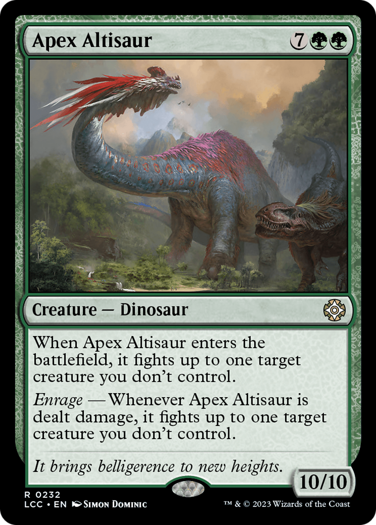 Apex Altisaur [The Lost Caverns of Ixalan Commander] | Enigma On Main