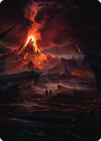 Valley of Gorgoroth Art Card [The Lord of the Rings: Tales of Middle-earth Art Series] | Enigma On Main