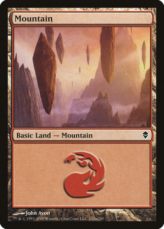 Mountain (242a) [Zendikar] | Enigma On Main