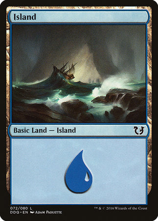 Island (72) [Duel Decks: Blessed vs. Cursed] | Enigma On Main