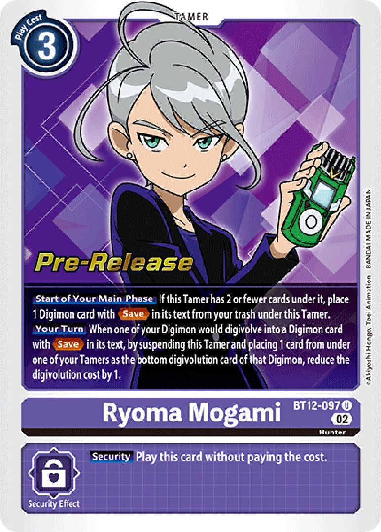 Ryoma Mogami [BT12-097] [Across Time Pre-Release Cards] | Enigma On Main