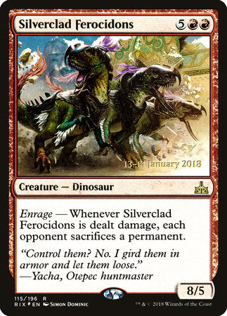 Silverclad Ferocidons [Rivals of Ixalan Promos] | Enigma On Main