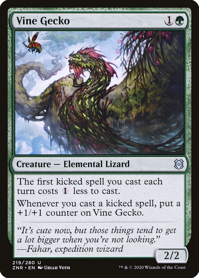 Vine Gecko [Zendikar Rising] | Enigma On Main