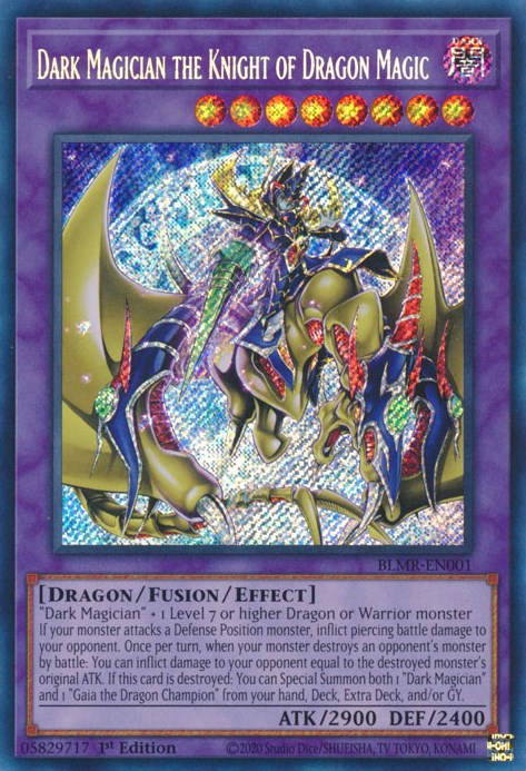 Dark Magician the Knight of Dragon Magic [BLMR-EN001] Secret Rare | Enigma On Main
