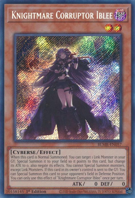 Knightmare Corruptor Iblee [BLMR-EN057] Secret Rare | Enigma On Main