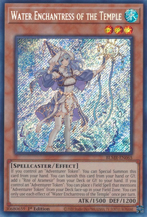 Water Enchantress of the Temple [BLMR-EN065] Secret Rare | Enigma On Main