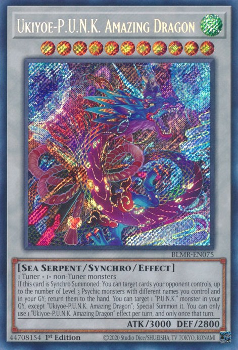 Ukiyoe-P.U.N.K. Amazing Dragon [BLMR-EN075] Secret Rare | Enigma On Main